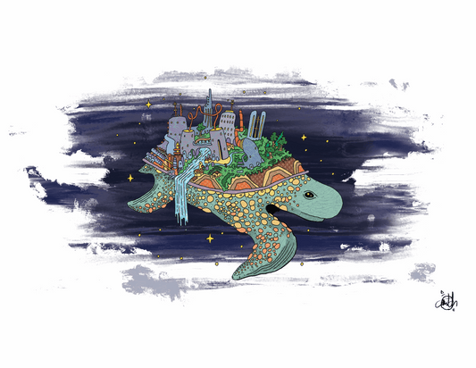 Cosmic Turtle Print 8.5X11"